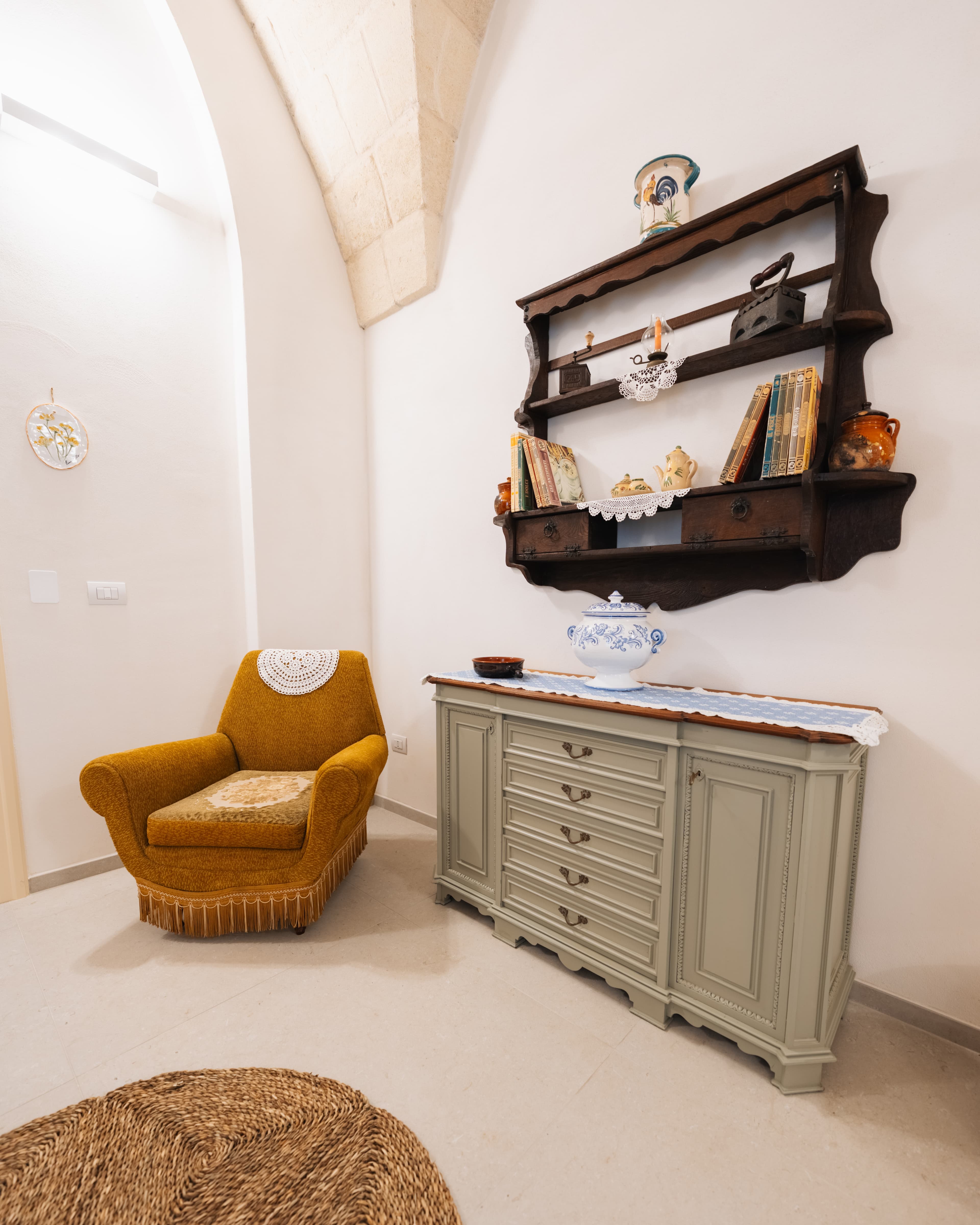 Sala comune al tramonto